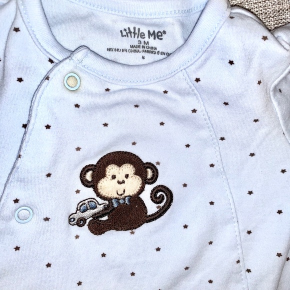 Little me sleeper with footies size 3 months - Picture 4 of 6